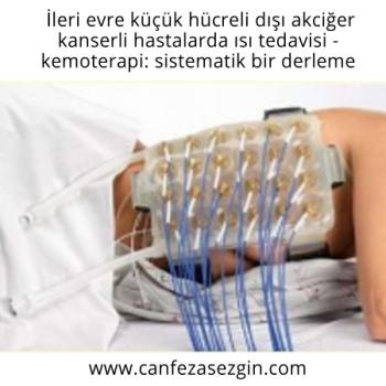 İleri Evre Küçük Hücreli Dışı Akciğer Kanserli Hastalarda Isı Tedavisi - Kemoterapi: Sistematik Bir Derleme